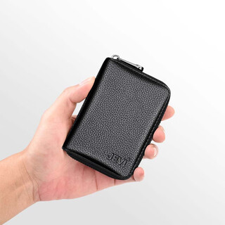 Jevi card holder for men and women, exquisite and fashionable, compact, multi-card slots, large capacity, ultra-thin id slots, bank card holder, anti-degaussing