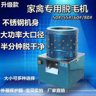 牧斯德脱毛机全自动打毛机涡轮退脱毛机小型家禽不锈钢一体机消毒后发货 65型脱毛机