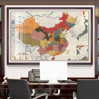 2025 version of china map chinese geography wall chart world map wall chart framed topographic map wall chart magnetic marker extra large size 2 meters home living room office decorative painting china tourism map 70*100cm small trial model