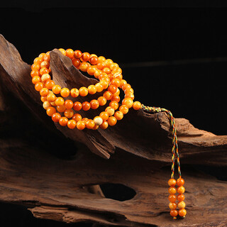 Junpo beeswax bracelet 108 flower wax bracelet original mineral old beeswax multi-circle bracelet men and women 6mm approximately 19.1g