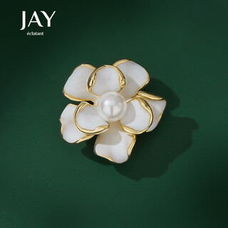 Jay camellia anti-exposure brooch for women's suit corsage birthday gift for elders, mother and mother-in-law