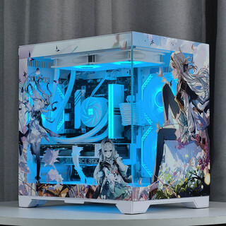 Huntkey s900 sandstorm panoramic side transparent desktop column-less sea view room chassis theme matx computer water cooling for more themes, please contact customer service (more than 300 themes are optional, single chassis