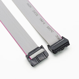 Throwing stones fc8p/10p/14p/20p/26p idc cable, two pack, gray cable, 2.54mm spacing, 14p 30cm (two pieces)