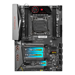 精粤X99主板CPU套装至强E5 2011-3针电脑台式机渲染设计游戏多开主板E5 2678V3/E5 2696V3/E5 2680V4 精粤X99-TI D3 PLUS主板 搭配E5 2696V4