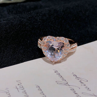 Cajj francois 3.0 carat amethyst ring for women, natural colored gemstone, jewelry gemstone, 925 silver inlay, size 13