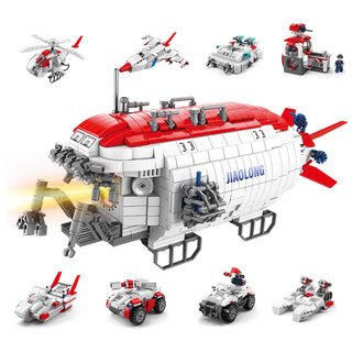 卡佰索LE高难度巨大型积木战略核潜水艇玩具男孩6-12岁送六一儿童节礼物 蛟龙号8合1潜水艇1323片 8-15岁7-14男孩军事模型生日礼