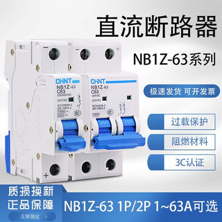 Chint (chnt) dc air switch nb1z-63 air switch 1p circuit breaker 2p 12v 24v electric vehicle dedicated 60 volt 2p 10a