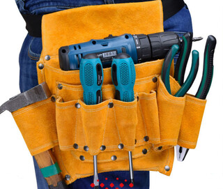 Pickup cat electrician's tool bag thickened multi-function carpentry nail pocket repair wallpaper waist bag portable multi-function belt multi-function belt