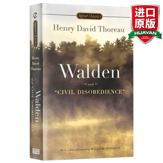 英文原版 梭罗：瓦尔登湖 Walden and Civil Disobedience￥ Signet Classics 蓝思阅读指数1340L