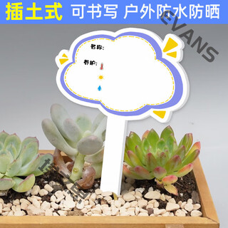 Xushansi kindergarten simulation pot brand gardening simulation flower pot simulation label signage succulent care brand diy handmade yhcd-20 10x16cm