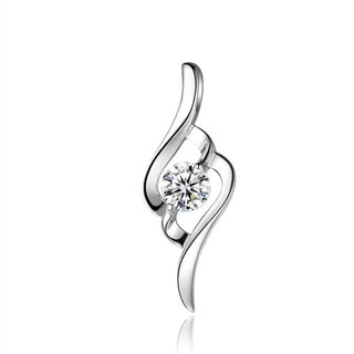 Platinum pendant single pendant 950 platinum women's platinum necklace single cupid white diamond