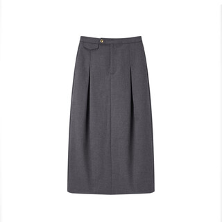 Peacebird shopping mall same style women's winter new quality flower skirt a1gfd4206 gray m