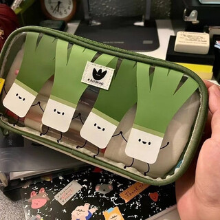Onion pencil bag i want to open a student cartoon large capacity ins style high-looking multi-functional stationery storage bag onion pencil bag