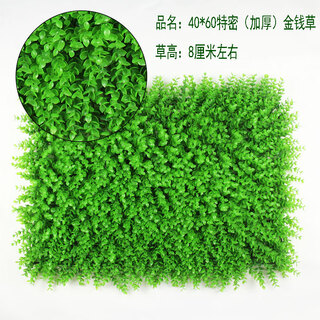 Qiyihang simulated lawn balcony outdoor wall decoration grass wall artificial green plastic fake lawn 40*60 encrypted money grass