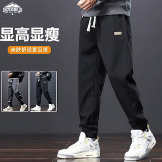 Dingfengbaoluo japanese fashion casual pants men's autumn loose leggings workwear sportswear trousers 2215 black 2xl