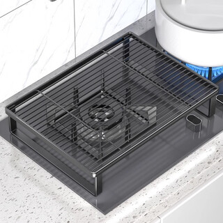 All are induction cooker brackets, gas stove cover covers, home kitchen storage racks, stove benches, gas stove brackets, black large standard model