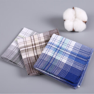 Zelue (zelue) men's pure cotton water-absorbent sweat-wiping hand towel, ancient style carry-on light and breathable handkerchief, boys' cotton hand towel