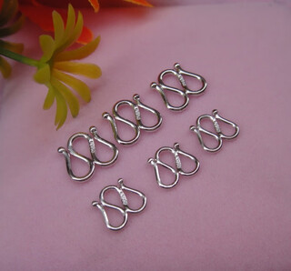 Miyan pt950 platinum m buckle necklace buckle diy platinum accessories w buckle s buckle bracelet connection buckle double-headed opening chinese valentine's day large pt950 platinum s buckle 0.71 g