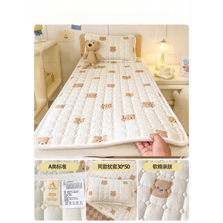 Double-layer gauze mattress baby small mattress pure cotton spliced bed soft cushion children kindergarten sleeping mat baby mattress