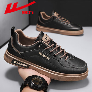 Pull back men's sneakers 2025 autumn and winter new men's fashion versatile leather sports and casual shoes black brown 42