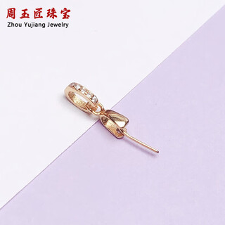 18k gold plated pendant buckle head buddha jade jade joint melon seed connecting buckle lanyard necklace pin buckle gold color