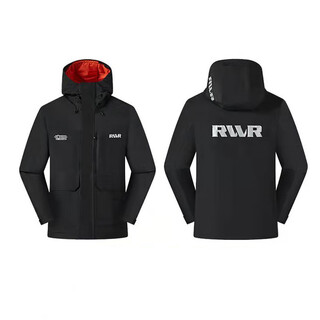 Rvvr23 new hard shell mountaineering jacket, mountaineering pants, outdoor sports suit, fishing jacket, windproof, rainproof and waterproof 810 new style, down mountaineering jacket, black l
