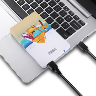 蓝硕（BLUEENDLESS） 移动硬盘2.5英寸文件数据备份存储安全高速防震USB3.0电视硬盘 沙滩 640GB