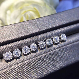 Jiajian jewelry 18k gold wedding diamond earrings diamond earrings diamond earrings female real diamond loose diamond ring customization