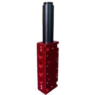 Huili's customized bv-25 high vacuum, large flow, multi-stage generator, a large number of in-stock physical photos, multiple vacuum ports, strong suction, red bv25