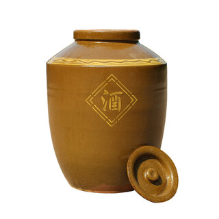 Thickened earthenware wine jar, large wine jar, white wine 50 jin, jin equals 0.5 kg. ceramic wine jar, 100 jin, jin equals 0.5 kg. household water capacity 80 jin, jin equals 0.5 kg. thickened