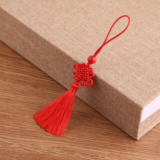 Peerless love thread no. 7 braided small mini chinese knot tassel tassel pendant hanging bookmark jewelry hanging tassel craft pendant red