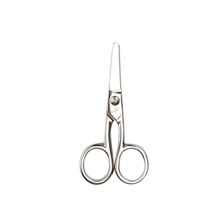 There are two all-steel exquisite scissors, handmade scissors, children's safety scissors, exquisite stainless steel, special office scissors, 4 inches, all steel color, 12cm