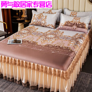 Modu european style bed skirt bed cover cover washable machine washable soft mat summer ouliya 2x2.2 meters