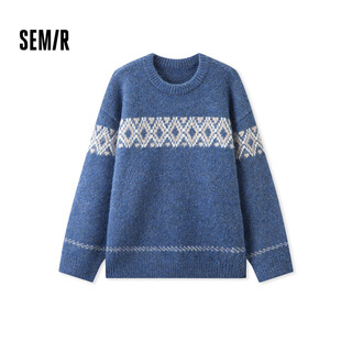 Semir sweater men's winter fair isle jacquard ethnic style sweater retro couple sweater 109724107206