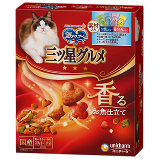 Du lailin japan's original imported silver spoon samsung gourmet cream cat biscuits crispy silver spoon cat food hair removal snacks chicken and fish recipes chicken and fish comprehensive 4 flavors + materials 1 box