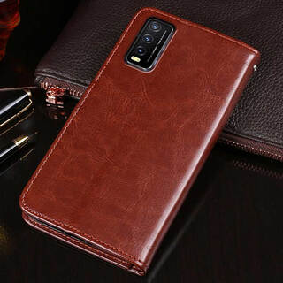 Ajun keke vivoy30 mobile phone case clamshell leather case v2034a protective silicone case bbk y30 shell 6.51 inches ya thirty full package