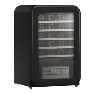 Sjbob japan imported quality high-end red wine cabinet retro red wine cabinet constant temperature and humidity household small embedded ice bar ice black