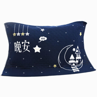 A pair of light luxury pillow covers, black stain-resistant and non-fading pillow covers, cartoon adult pillow covers, student douyin internet celebrity, good sleep black pair