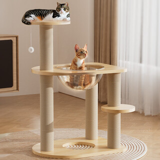 Vandu pet house cat climbing frame cat nest integrated space capsule cat tree thick jute stable cat scratching post does not take up space cat toy