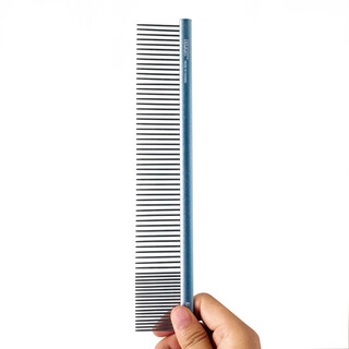 Delight pet comb cat and dog comb ragdoll cat knot comb teddy bichon dog combing artifact pulling comb dl101-1 aluminum handle comb 25cm-blue
