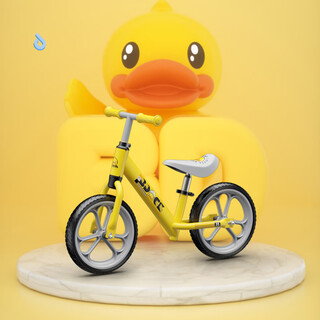 B.duck little yellow duck children's balance car 3-6 years old baby scooter two-wheeled balance car bicycle ld-1019s-y 12 inches yellow
