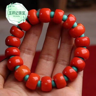 Yujingji fat donglai same style high quality coral bracelet sea bamboo coral ribbon wormhole with classic coral bracelet