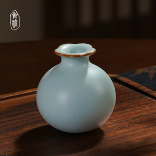 Qingdan ru kiln tea pet ornaments hand-held porcelain jingdezhen fully handmade small pomegranate small pomegranate