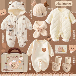 Wen ximian newborn baby meeting gift box baby gift full moon gift set gift high-end clothes for 100th birthday for pregnant women cookies 66cm 0-4 months