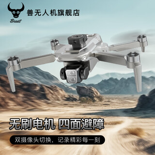 兽无人机高清入门级无人机航拍成人版长续航避障无刷电机遥控飞机玩具儿童礼物 避障-实时航拍-无刷电机-光流悬停 双电版【豪华配件包+收纳包】