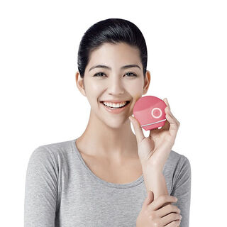 Breo facial cleanser sc 172 pink waterproof face wash cleansing massage