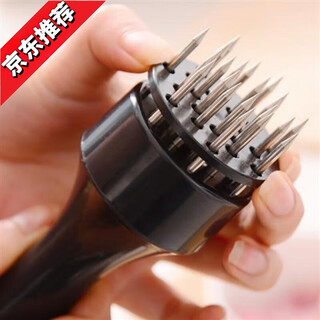 Игла для размягчения мяса uoso, свиная отбивная, куриная отбивная, куриные крылышки, игла для мяса, молоток для мяса, дырокол для стейка из нержавеющей стали, вставка из свиной кожи, черный