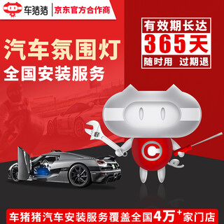 Car zhuzhu car zhuzhu car ambient light installation service in-store service universal 22 lights + door panel removal + no need to thread