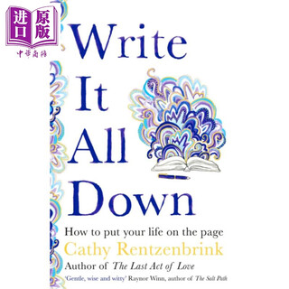 Write it all down how to put your life on paper original english write it all down cathy rentzenbrink