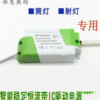 Led constant current drive power supply downlight spotlight starting ballast monochrome rectifier transformer driver 3w ic constant current male plug driver